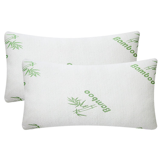 Bamboo Memory Foam Pillows-  Queen Size