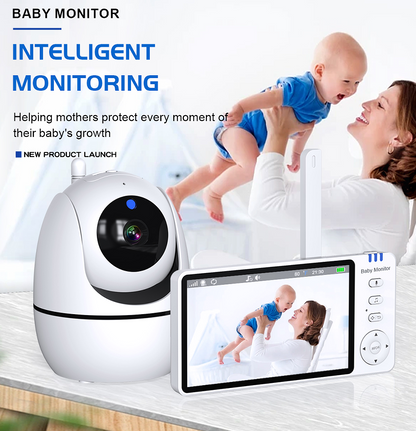 HD Baby Monitor with 5-Inch Screen, Night Vision And Two-Way Audio