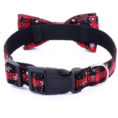 Snowflake Dog Collar – Festive & Adjustable for Holiday Season