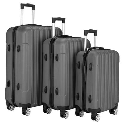 Multifunctional Large Capacity Traveling Storage Suitcase Luggage Set Dark Gray