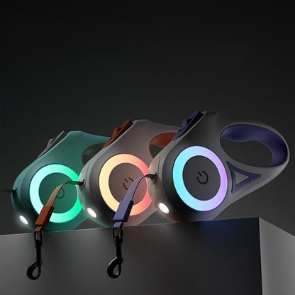 Retractable Dog Leash With LED Flash Light