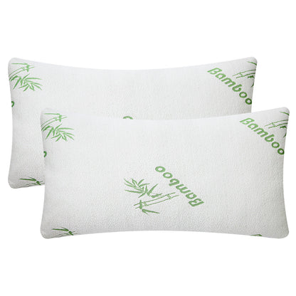 Bamboo Memory Foam Pillow – Queen Size, Cooling & Hypoallergenic
