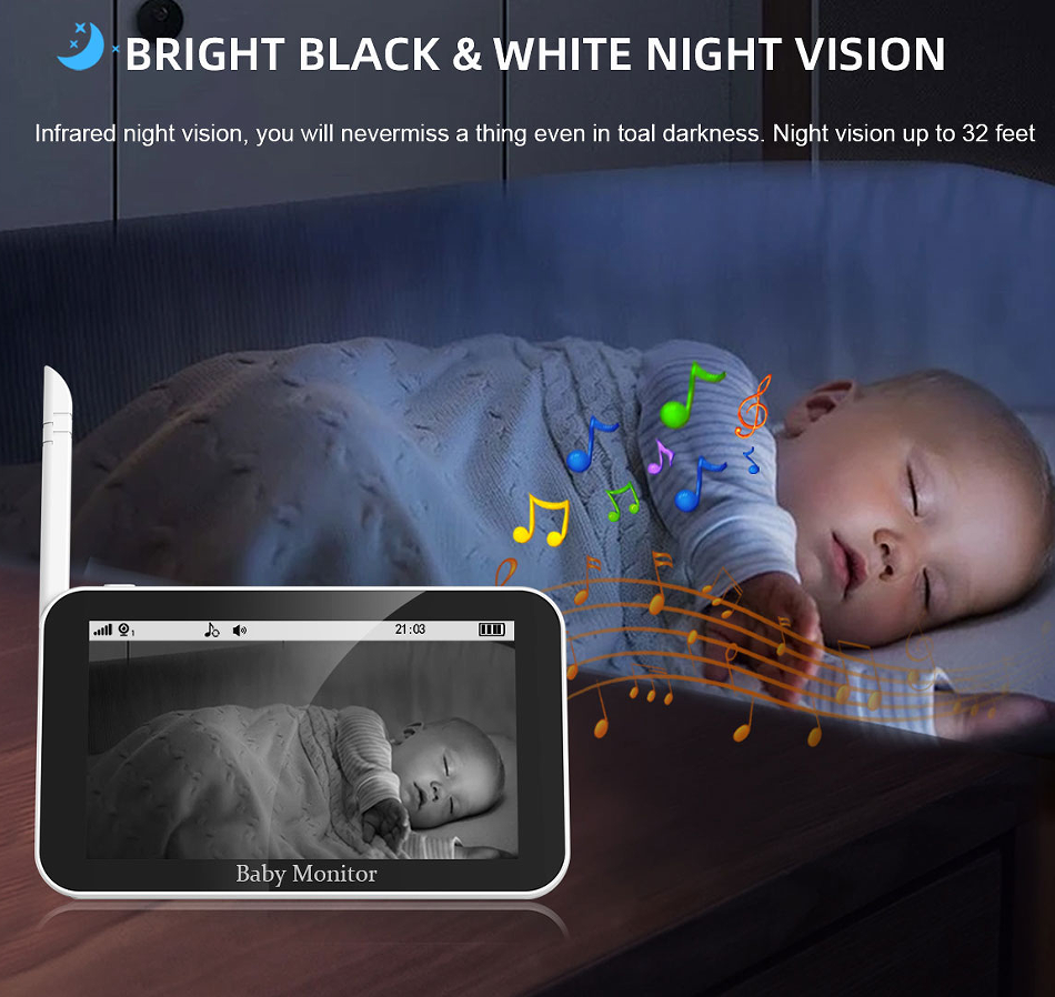 Baby Motion Monitor – 5-Inch HD Video