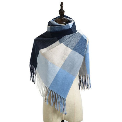 Womens Imitation Cashmere Scarf with Tassel