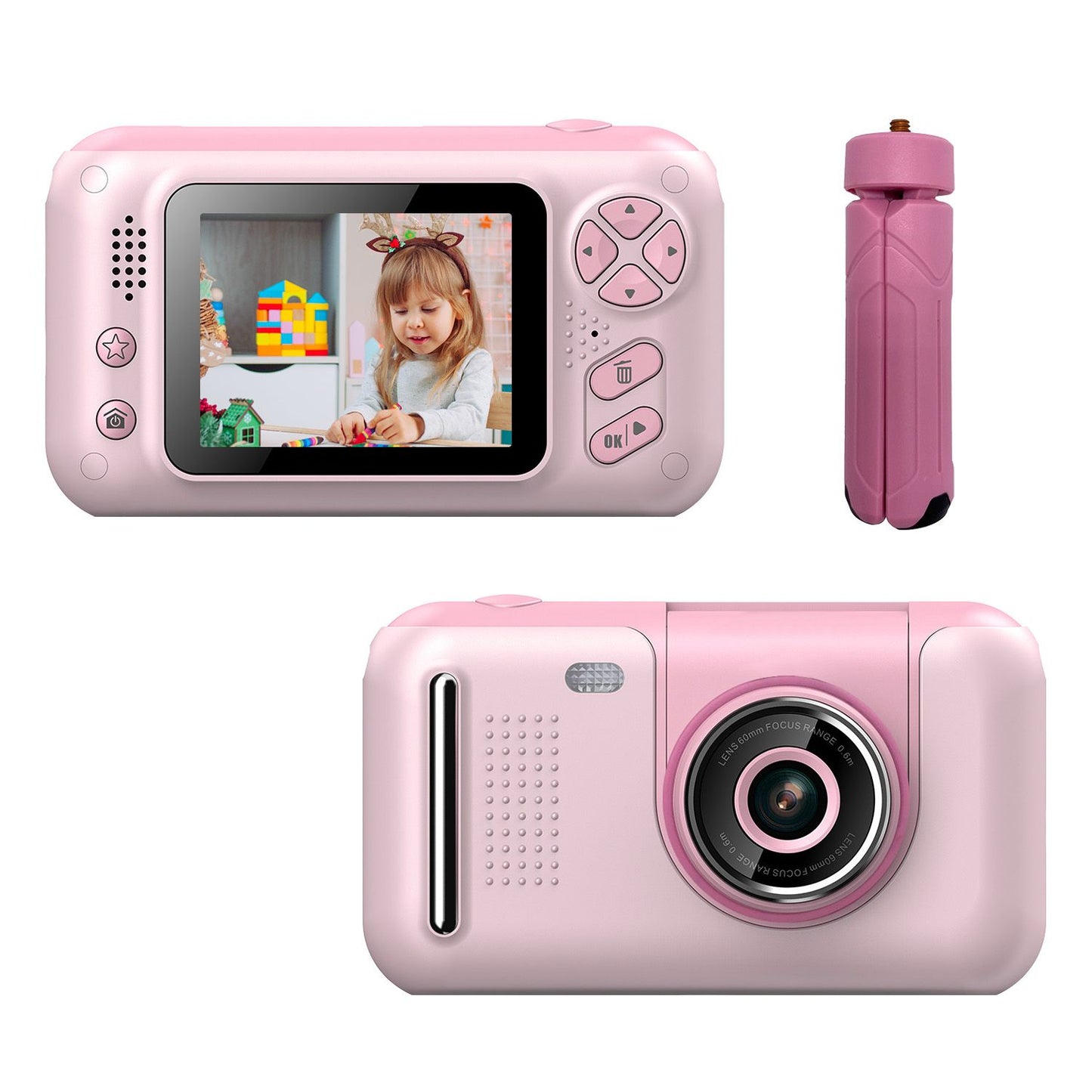 40MP Kids Digital Camera – HD Photos, 1080P Video & Fun Puzzle Games for Children