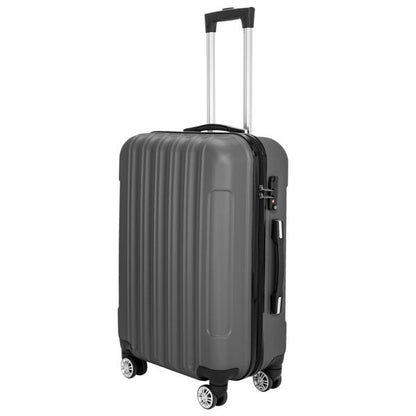 Multifunctional Large Capacity Traveling Storage Suitcase Luggage Set Dark Gray