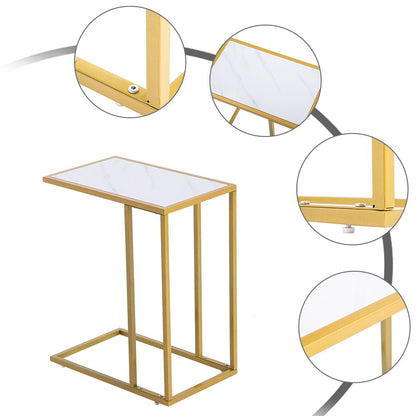 Marble Sofa Couch Side Accent Table