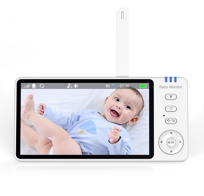 HD Baby Monitor with 5-Inch Screen, Night Vision And Two-Way Audio
