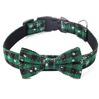 Snowflake Dog Collar – Festive & Adjustable for Holiday Season
